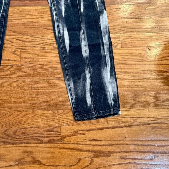 Monfrere Grant Skinny Hail Pants. Black/cream. Size 38. - Picture 3 of 10